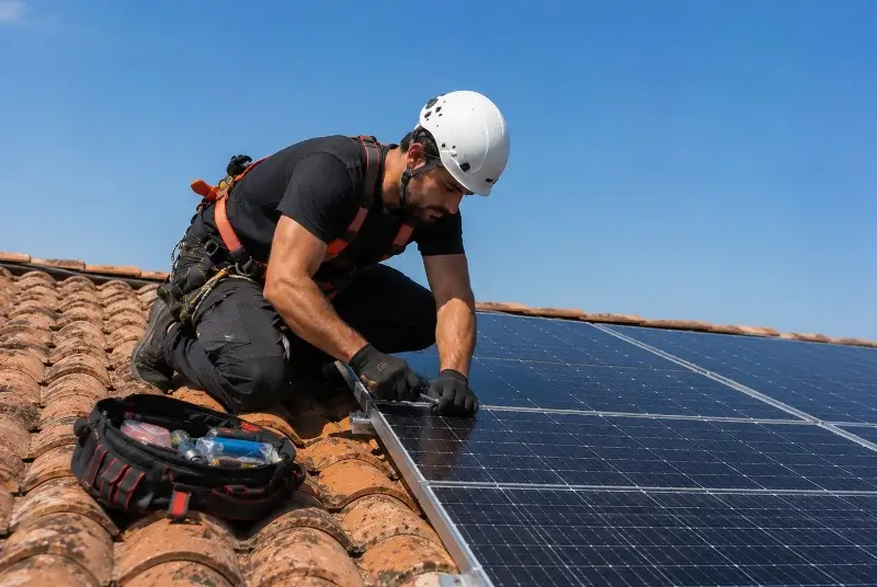 Maintenance et monitoring de panneaux solaires à Montclar-sur-Gervanne